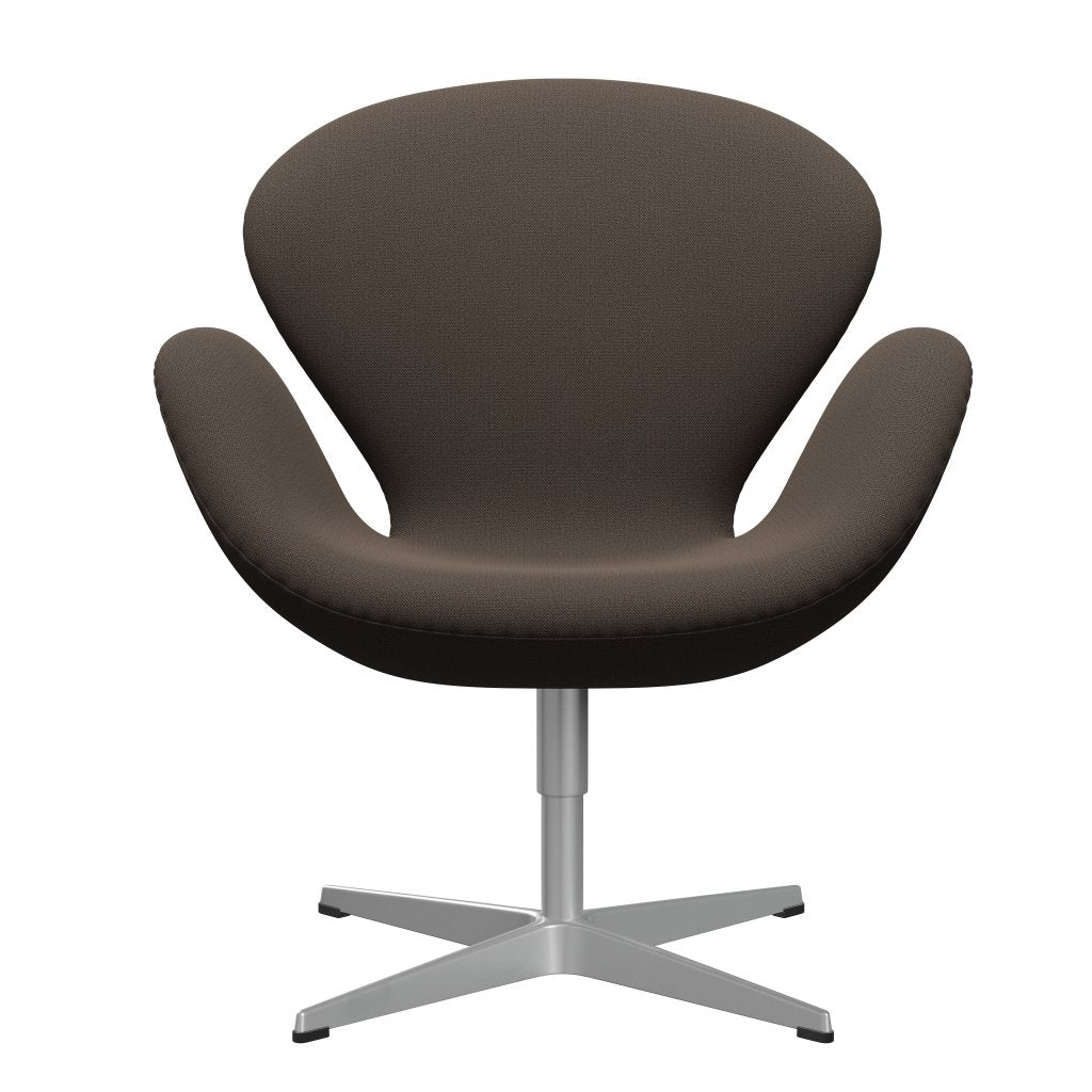 [product_category]-Fritz Hansen Swan Lounge Chair, Silver Grey/Capture Brown/Green-Fritz Hansen-3320-CP6301-SGBASE-FRI-1