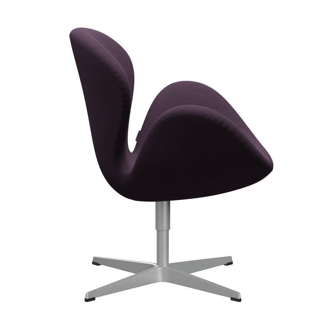 [product_category]-Fritz Hansen Swan Lounge Chair, Silver Grey/Capture Violet Dark-Fritz Hansen-3320-CP7001-SGBASE-FRI-3