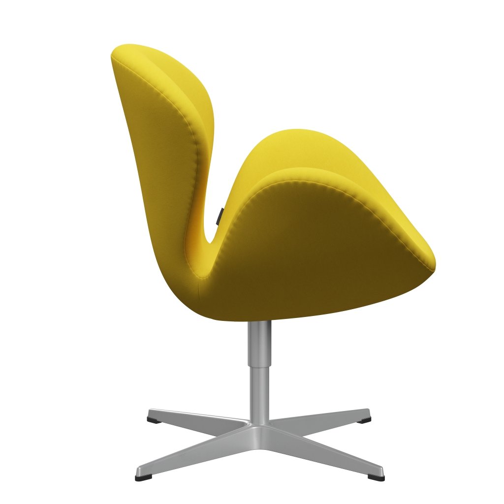 [product_category]-Fritz Hansen Swan Lounge Chair, Silver Grey/Comfort Yellow (62003)-Fritz Hansen-3320-C62003-SGBASE-FRI-3