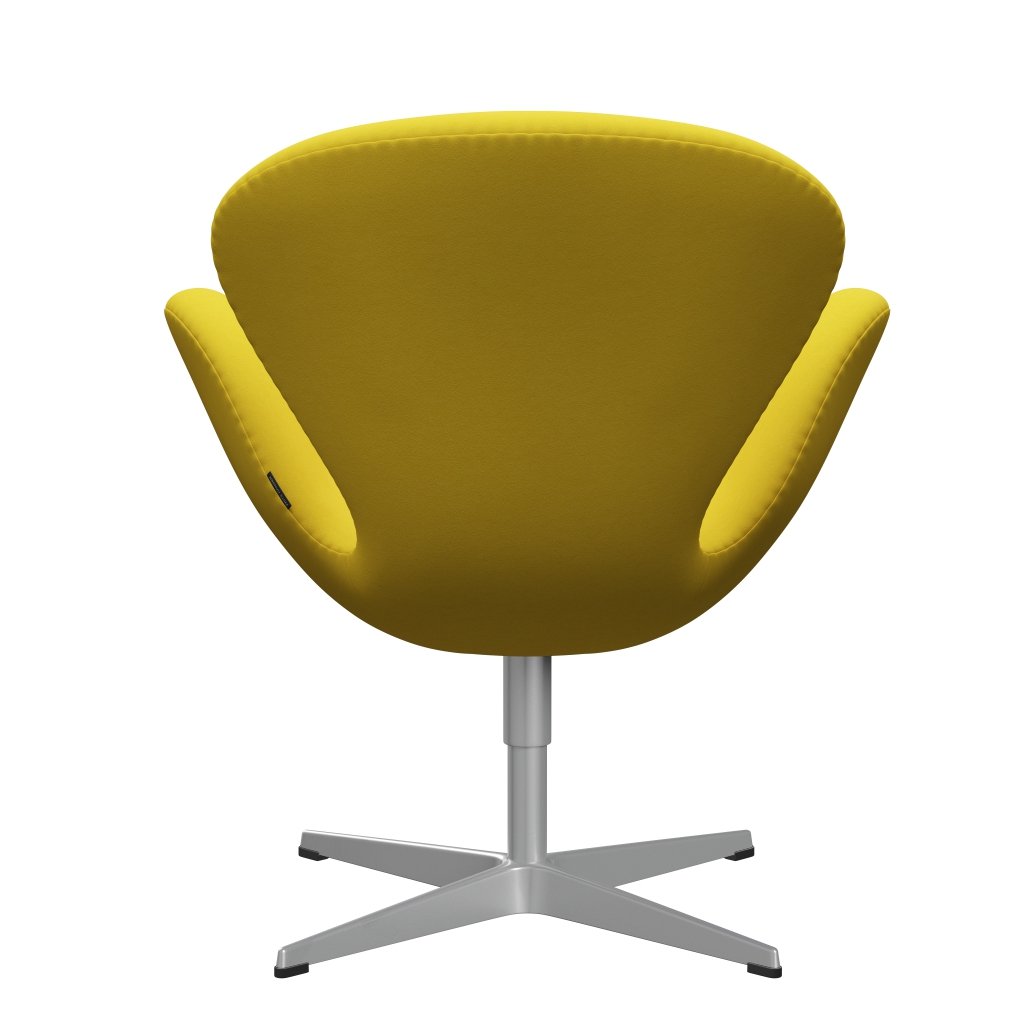 [product_category]-Fritz Hansen Swan Lounge Chair, Silver Grey/Comfort Yellow (62003)-Fritz Hansen-3320-C62003-SGBASE-FRI-4