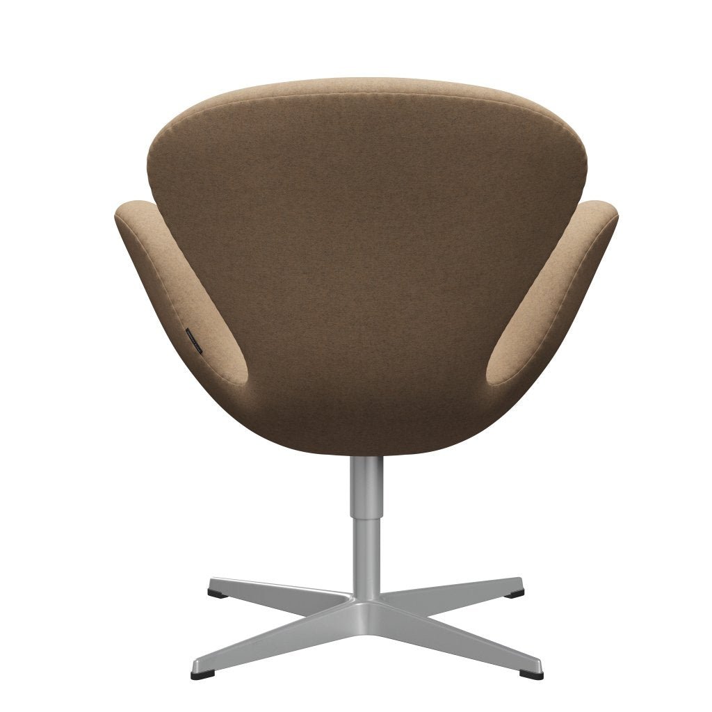 [product_category]-Fritz Hansen Swan Lounge Chair, Silver Grey/Divina Md Cappuccino-Fritz Hansen-3320-DMD413-SGBASE-FRI-4