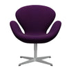 Fritz Hansen Swan™ Lounge Chair, Silver Grey/Divina Violet (696)