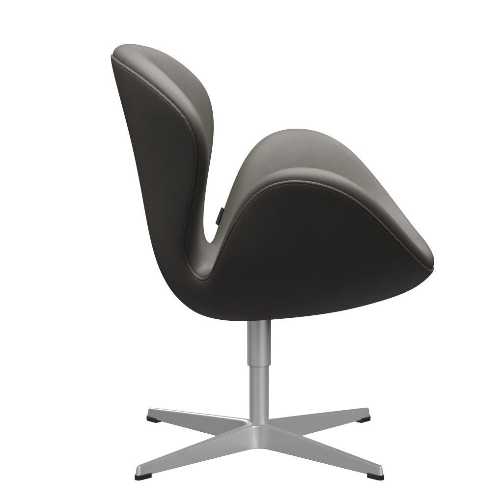 [product_category]-Fritz Hansen Swan Lounge Chair, Silver Grey/Essential Lava-Fritz Hansen-3320-STLAVA-SGBASE-FRI-3