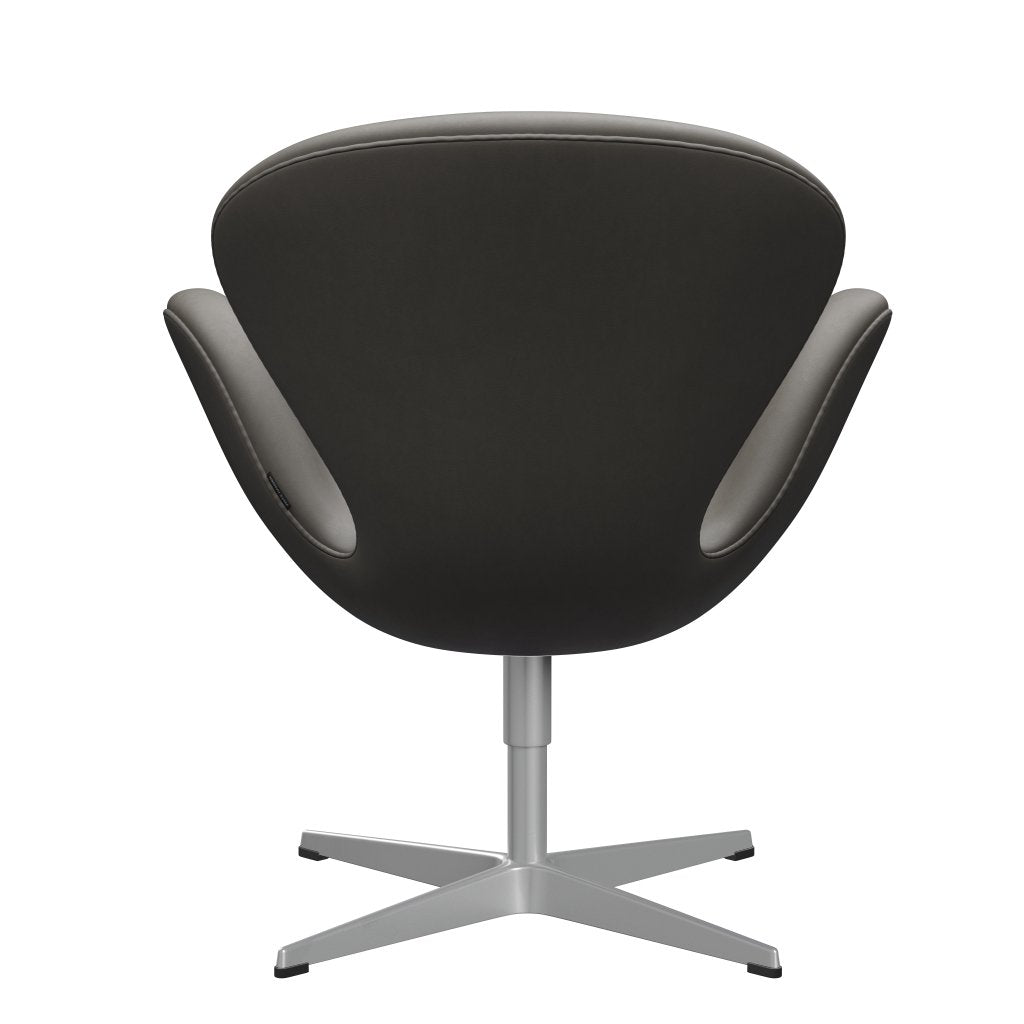 [product_category]-Fritz Hansen Swan Lounge Chair, Silver Grey/Essential Lava-Fritz Hansen-3320-STLAVA-SGBASE-FRI-4