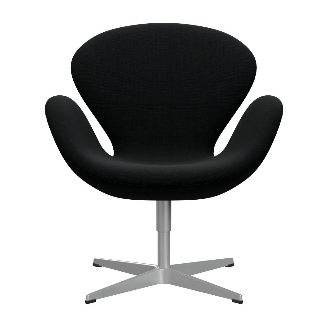 [product_category]-Fritz Hansen Swan Lounge Chair, Silver Grey/Fame Black-Fritz Hansen-3320-F60999-SGBASE-FRI-1