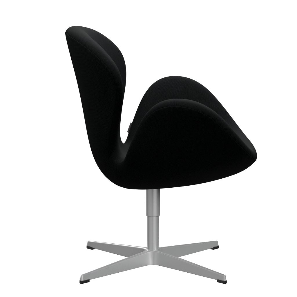 [product_category]-Fritz Hansen Swan Lounge Chair, Silver Grey/Fame Black-Fritz Hansen-3320-F60999-SGBASE-FRI-3
