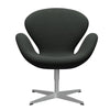  Swan™ Lounge Chair Silver Grey/Fiord Black Multicoloured