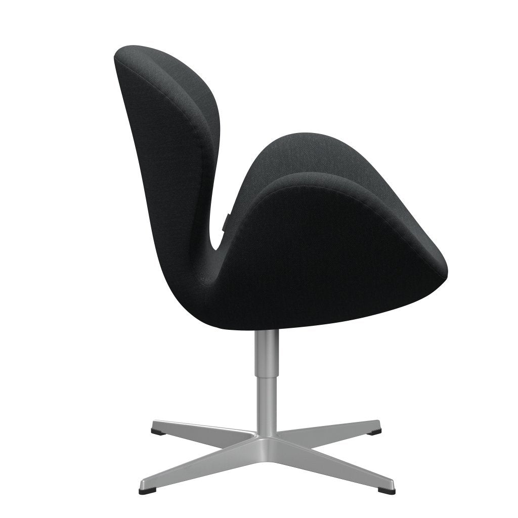 [product_category]-Fritz Hansen Swan Lounge Chair, Silver Grey/Fiord Dark Grey Multicoloured-Fritz Hansen-3320-FIO191-SGBASE-FRI-3