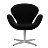 Fritz Hansen Swan™ Lounge Chair, Silver Grey/Hallingdal Black