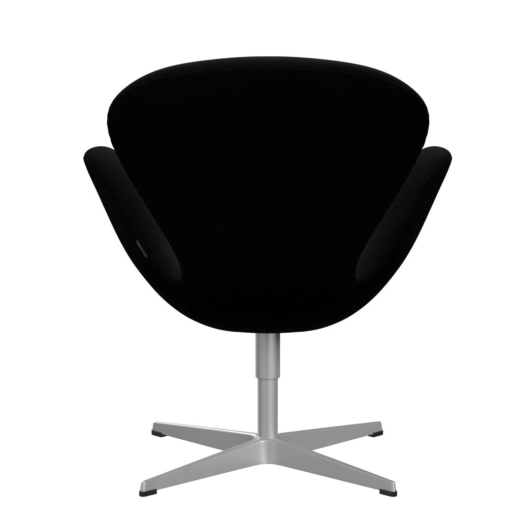 [product_category]-Fritz Hansen Swan Lounge Chair, Silver Grey/Hallingdal Black-Fritz Hansen-3320-HAL190-SGBASE-FRI-4