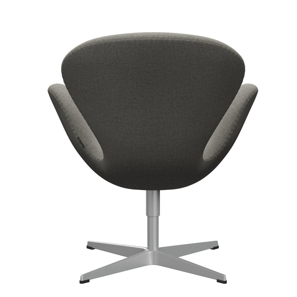 Fritz Hansen Swan Lounge Chair, Silver Grey/Re Wool Grey White/Uni