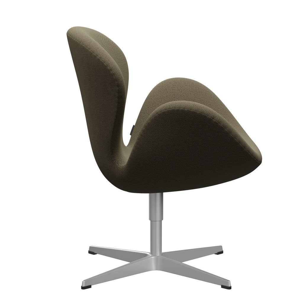 [product_category]-Fritz Hansen Swan Lounge Chair, Silver Grey/Rime Brown/Light Green-Fritz Hansen-3320-RIM951-SGBASE-FRI-3