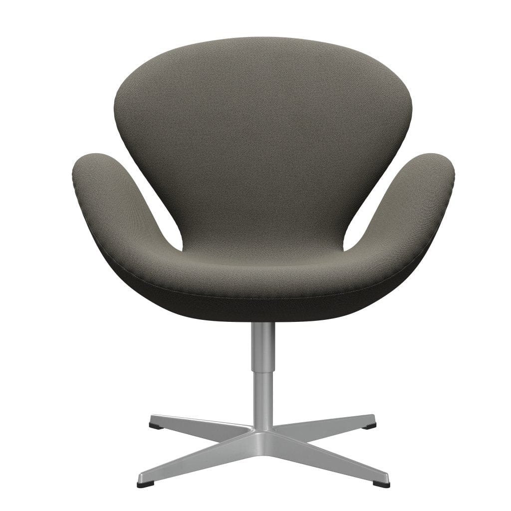 [product_category]-Fritz Hansen Swan Lounge Chair, Silver Grey/Rime Dark Grey/Beige-Fritz Hansen-3320-RIM641-SGBASE-FRI-1