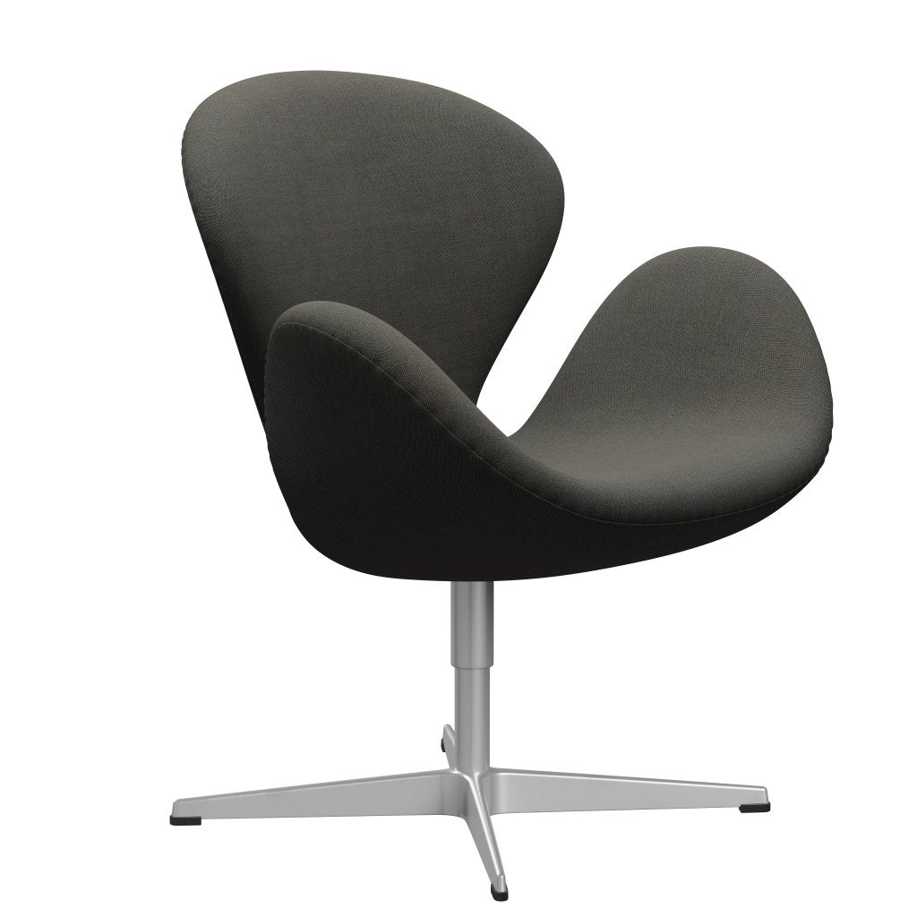 [product_category]-Fritz Hansen Swan Lounge Chair, Silver Grey/Rime Dark Grey/Khaki-Fritz Hansen-3320-RIM271-SGBASE-FRI-2