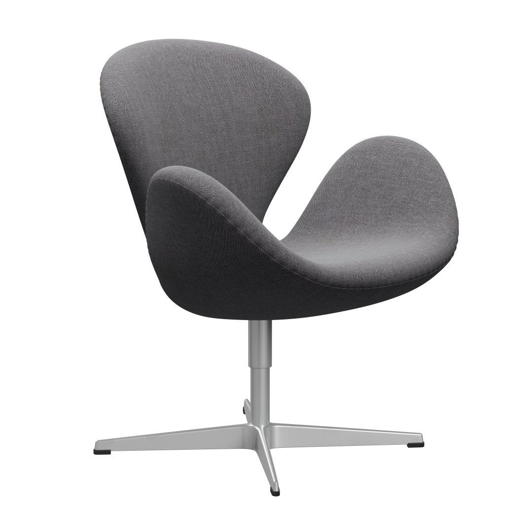 [product_category]-Fritz Hansen Swan Lounge Chair, Silver Grey/Rime Salt & Pepper-Fritz Hansen-3320-RIM151-SGBASE-FRI-2