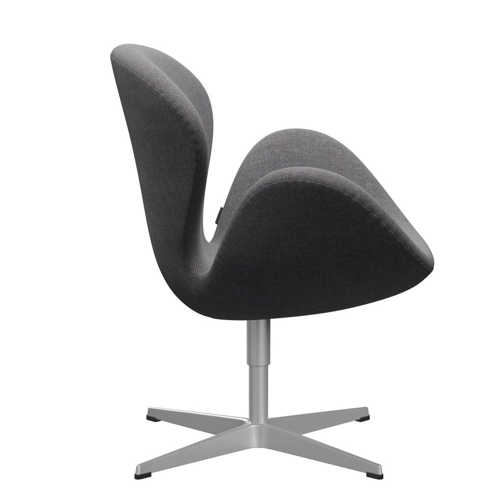 [product_category]-Fritz Hansen Swan Lounge Chair, Silver Grey/Rime Salt & Pepper-Fritz Hansen-3320-RIM151-SGBASE-FRI-3