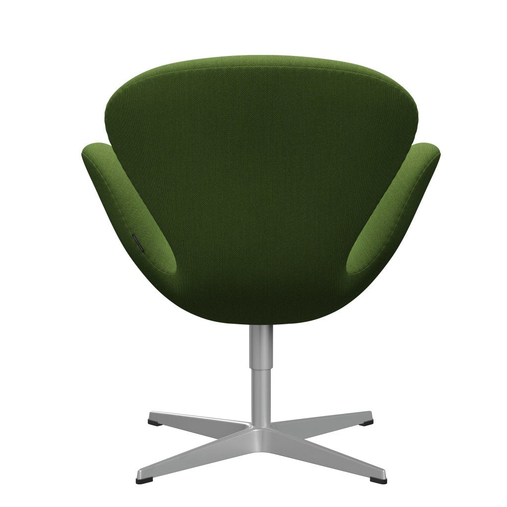 [product_category]-Fritz Hansen Swan Lounge Chair, Silver Grey/Steelcut Trio Grass Green-Fritz Hansen-3320-STR953-SGBASE-FRI-4