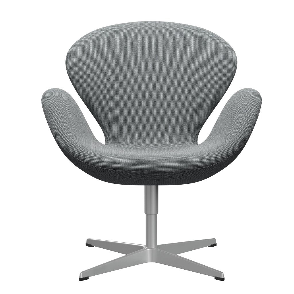[product_category]-Fritz Hansen Swan Lounge Chair, Silver Grey/Steelcut Trio Grey-Fritz Hansen-3320-STR133-SGBASE-FRI-1