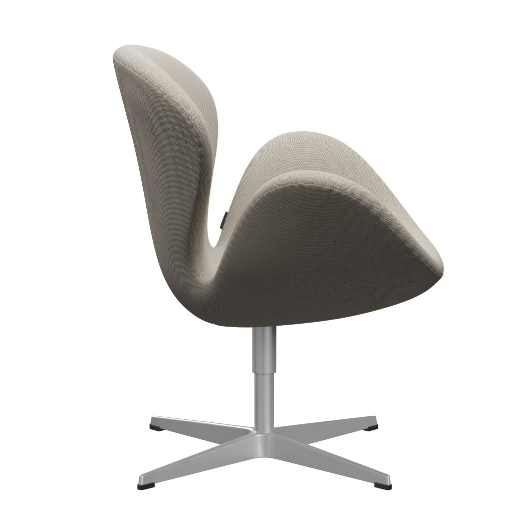 [product_category]-Fritz Hansen Swan Lounge Chair, Silver Grey/Steelcut Trio Sand-Fritz Hansen-3320-STR213-SGBASE-FRI-3