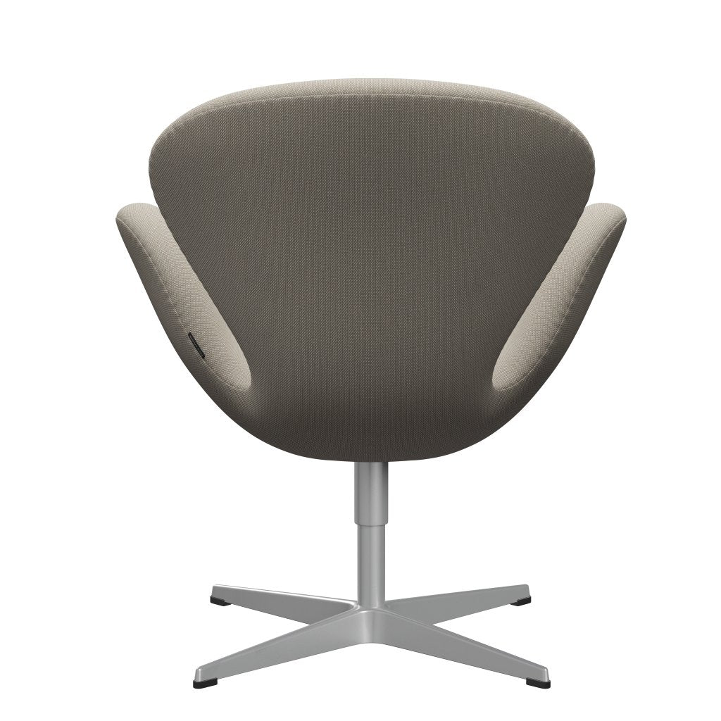 [product_category]-Fritz Hansen Swan Lounge Chair, Silver Grey/Steelcut Trio Sand-Fritz Hansen-3320-STR213-SGBASE-FRI-4