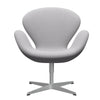  Swan™ Lounge Chair Silver Grey/Steelcut Trio White & Light Grey