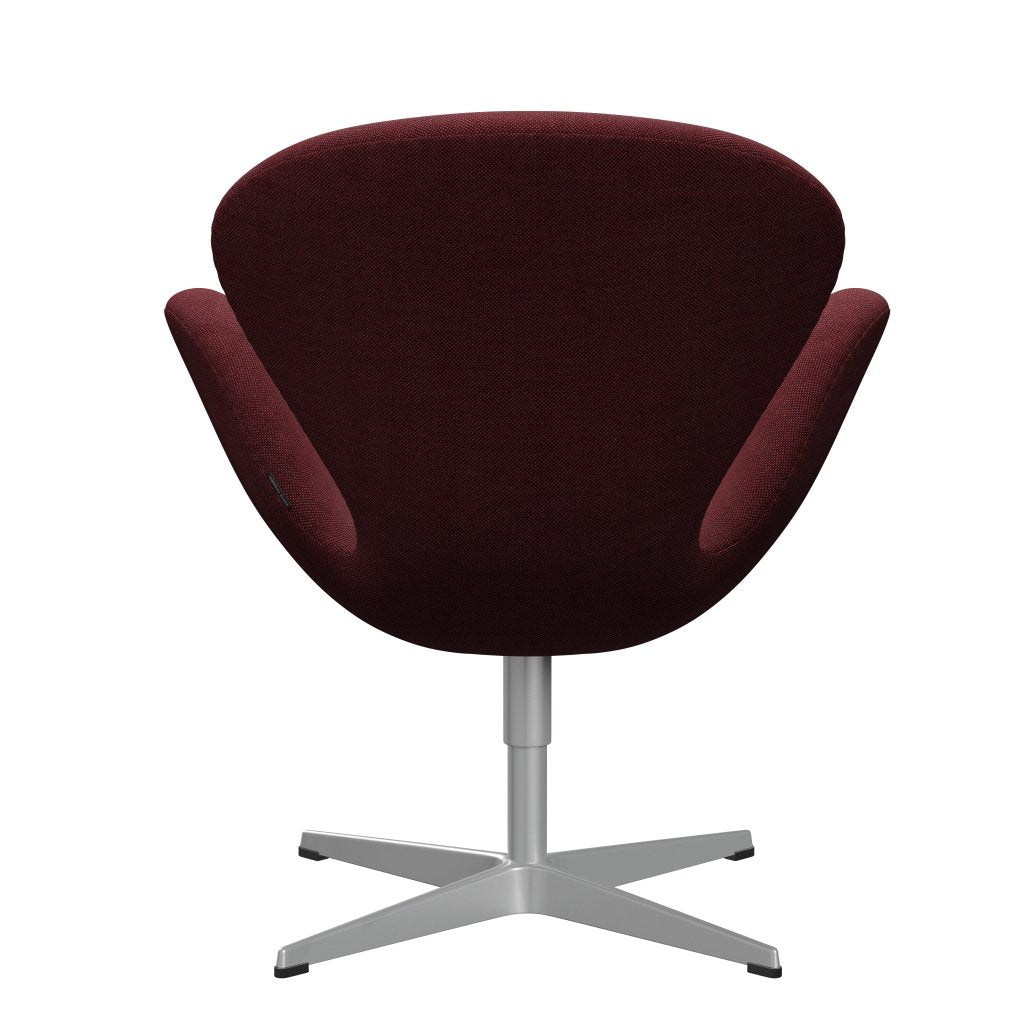 [product_category]-Fritz Hansen Swan Lounge Chair, Silver Grey/Sunniva Burgundy-Fritz Hansen-3320-SV662-SGBASE-FRI-4