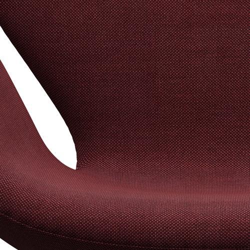 [product_category]-Fritz Hansen Swan Lounge Chair, Silver Grey/Sunniva Burgundy-Fritz Hansen-3320-SV662-SGBASE-FRI-6