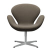 Swan™ Lounge Chair Silver Grey/Sunniva Chocolate/Light Grey