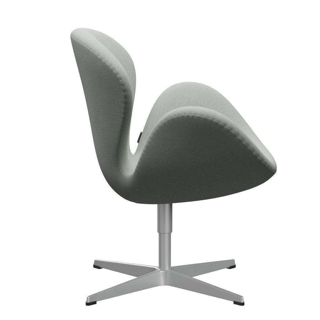 [product_category]-Fritz Hansen Swan Lounge Chair, Silver Grey/Sunniva Mint Green-Fritz Hansen-3320-SV132-SGBASE-FRI-3