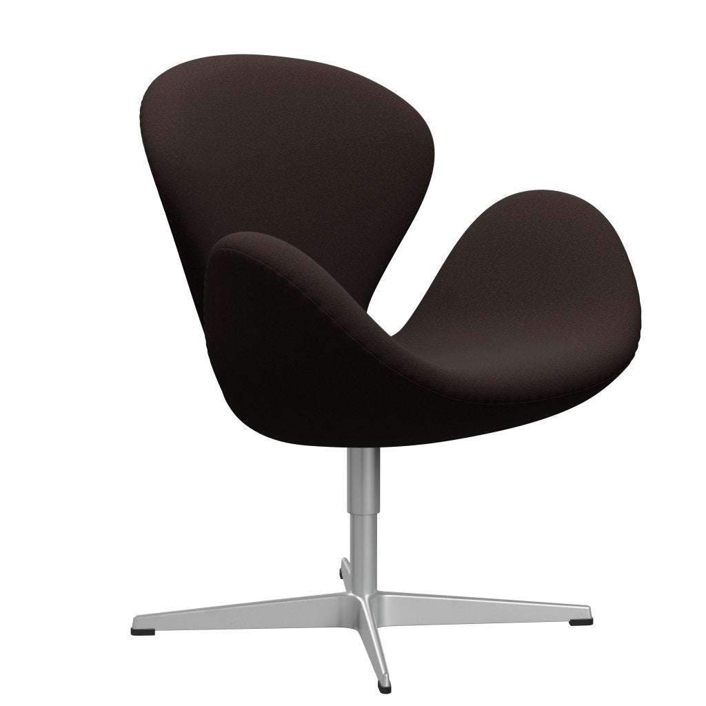 [product_category]-Fritz Hansen Swan Lounge Chair, Silver Grey/Tonus Dark Brown-Fritz Hansen-3320-TON394-SGBASE-FRI-2
