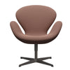 Fritz Hansen Swan™ Lounge Chair, Warm Graphite/Capture Brick/Red