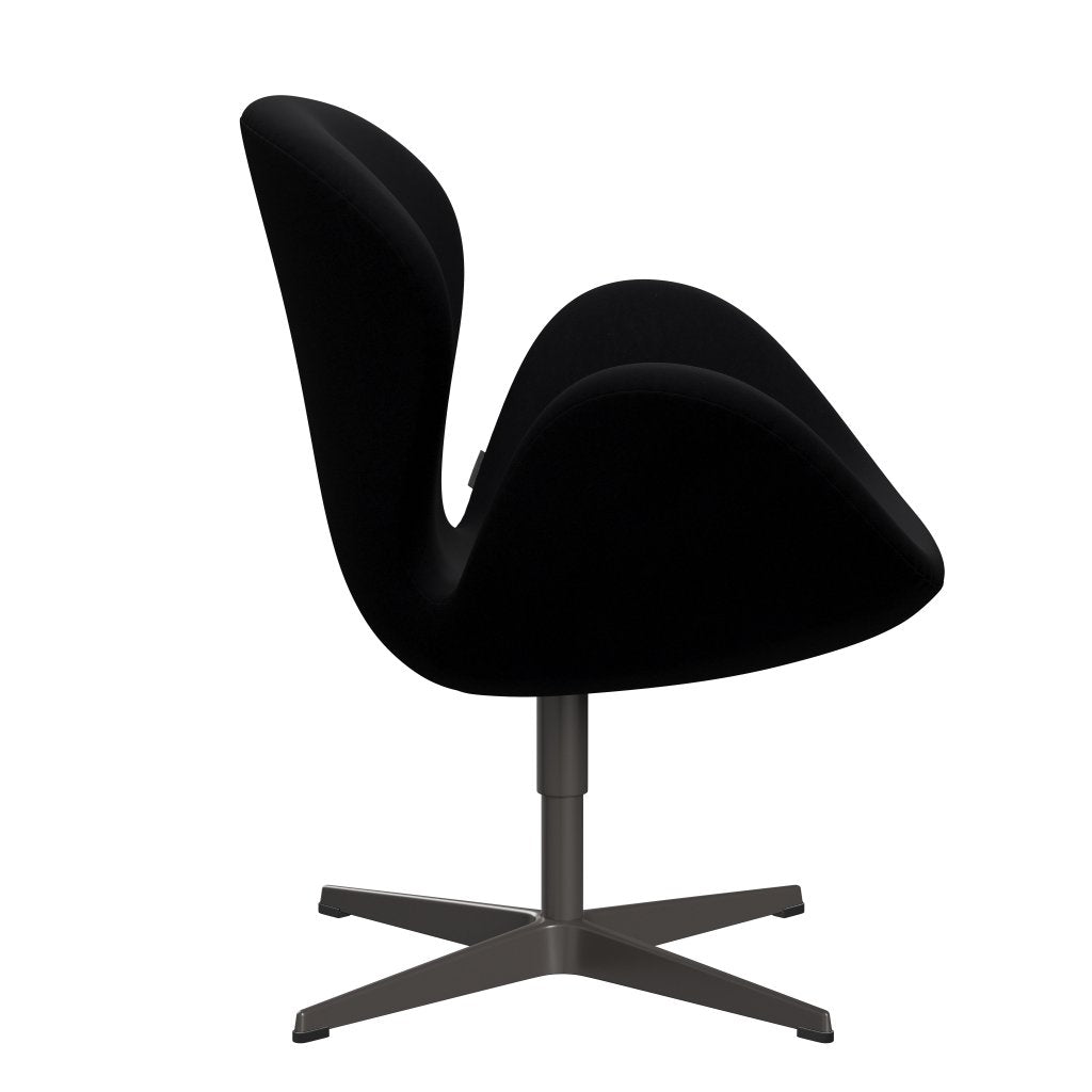 [product_category]-Fritz Hansen Swan Lounge Chair, Warm Graphite/Comfort Black (00050)-Fritz Hansen-3320-C00050-WGBASE-FRI-3