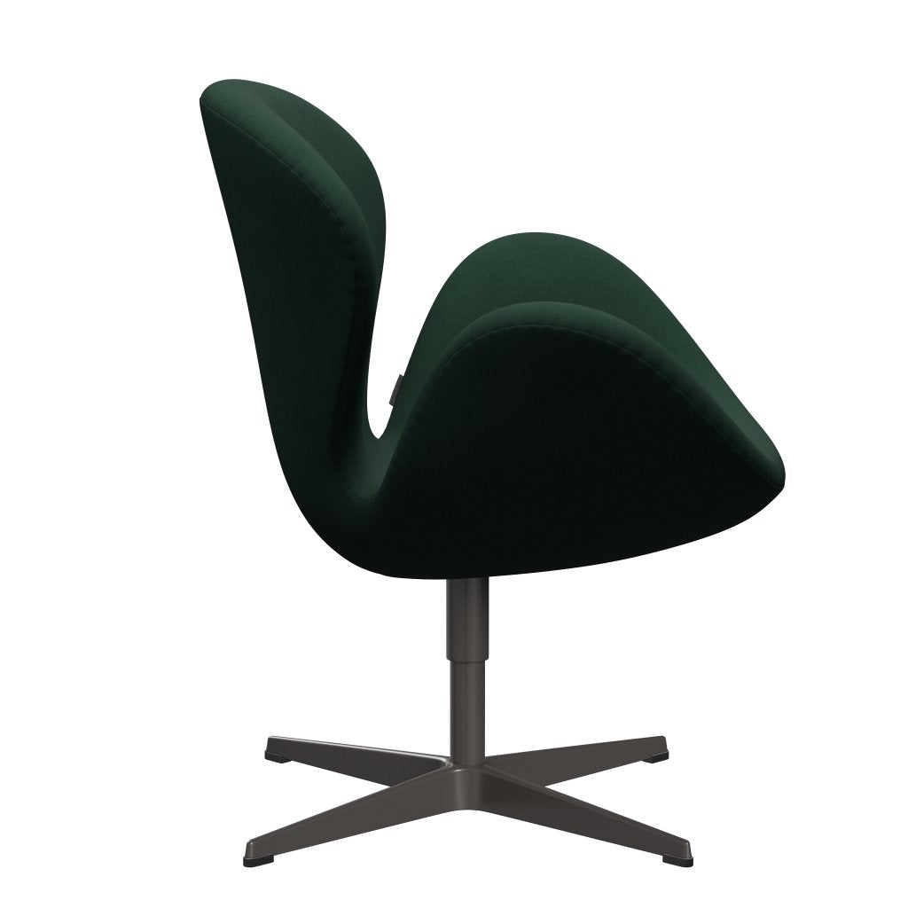 [product_category]-Fritz Hansen Swan Lounge Chair, Warm Graphite/Comfort Dark Green-Fritz Hansen-3320-C00018-WGBASE-FRI-3
