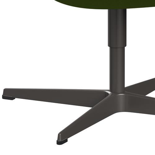[product_category]-Fritz Hansen Swan Lounge Chair, Warm Graphite/Comfort Green (68011)-Fritz Hansen-3320-C68011-WGBASE-FRI-7