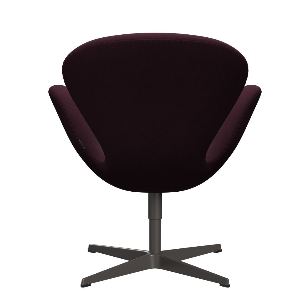 [product_category]-Fritz Hansen Swan Lounge Chair, Warm Graphite/Comfort Light Bordeaux-Fritz Hansen-3320-C01163-WGBASE-FRI-4