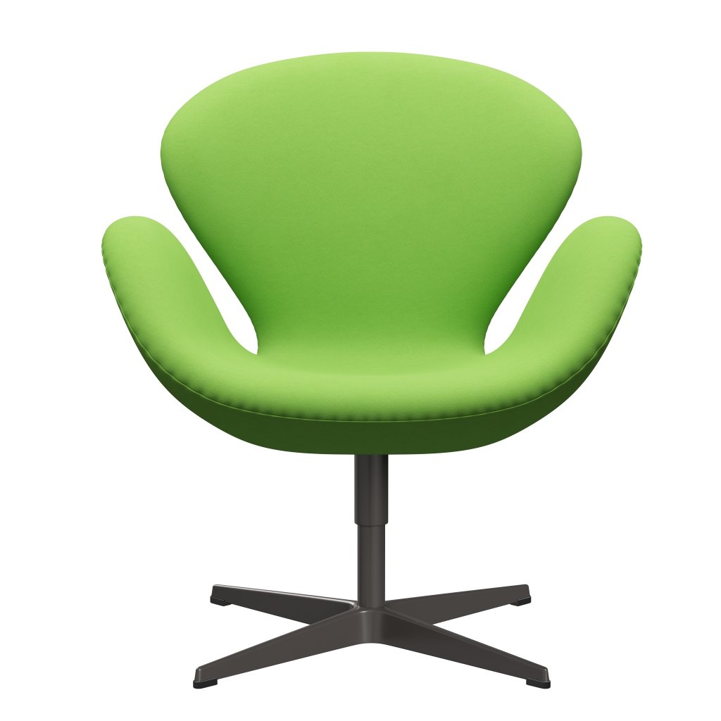 [product_category]-Fritz Hansen Swan Lounge Chair, Warm Graphite/Comfort Light Green (68010)-Fritz Hansen-3320-C68010-WGBASE-FRI-1