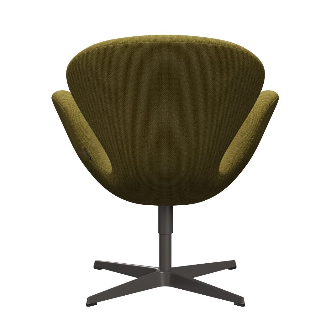 [product_category]-Fritz Hansen Swan Lounge Chair, Warm Graphite/Diablo Autumn Green-Fritz Hansen-3320-DIA900-WGBASE-FRI-4