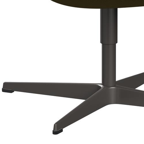 [product_category]-Fritz Hansen Swan Lounge Chair, Warm Graphite/Diablo Autumn Green-Fritz Hansen-3320-DIA900-WGBASE-FRI-7