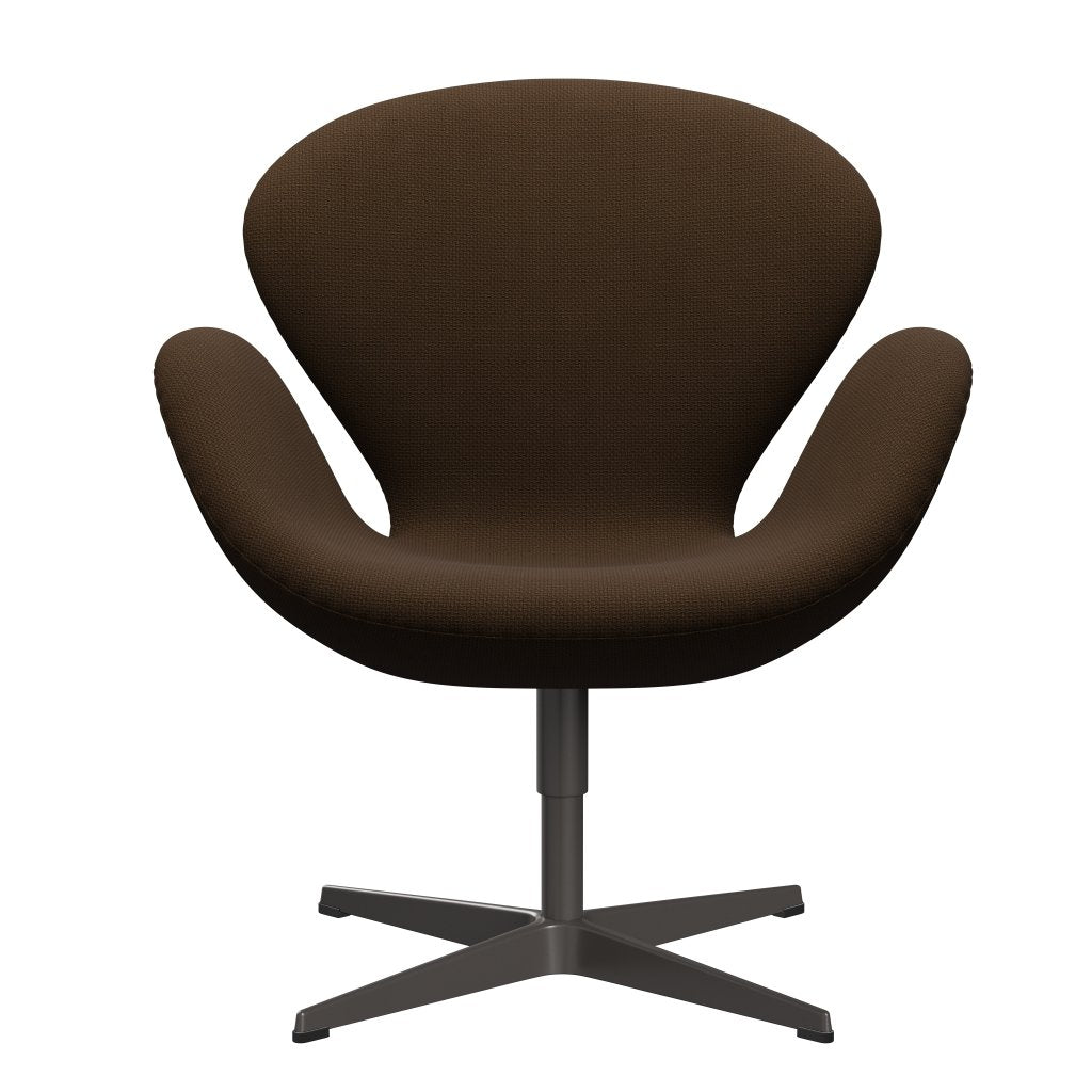 [product_category]-Fritz Hansen Swan Lounge Chair, Warm Graphite/Diablo Chestnut-Fritz Hansen-3320-DIA400-WGBASE-FRI-1