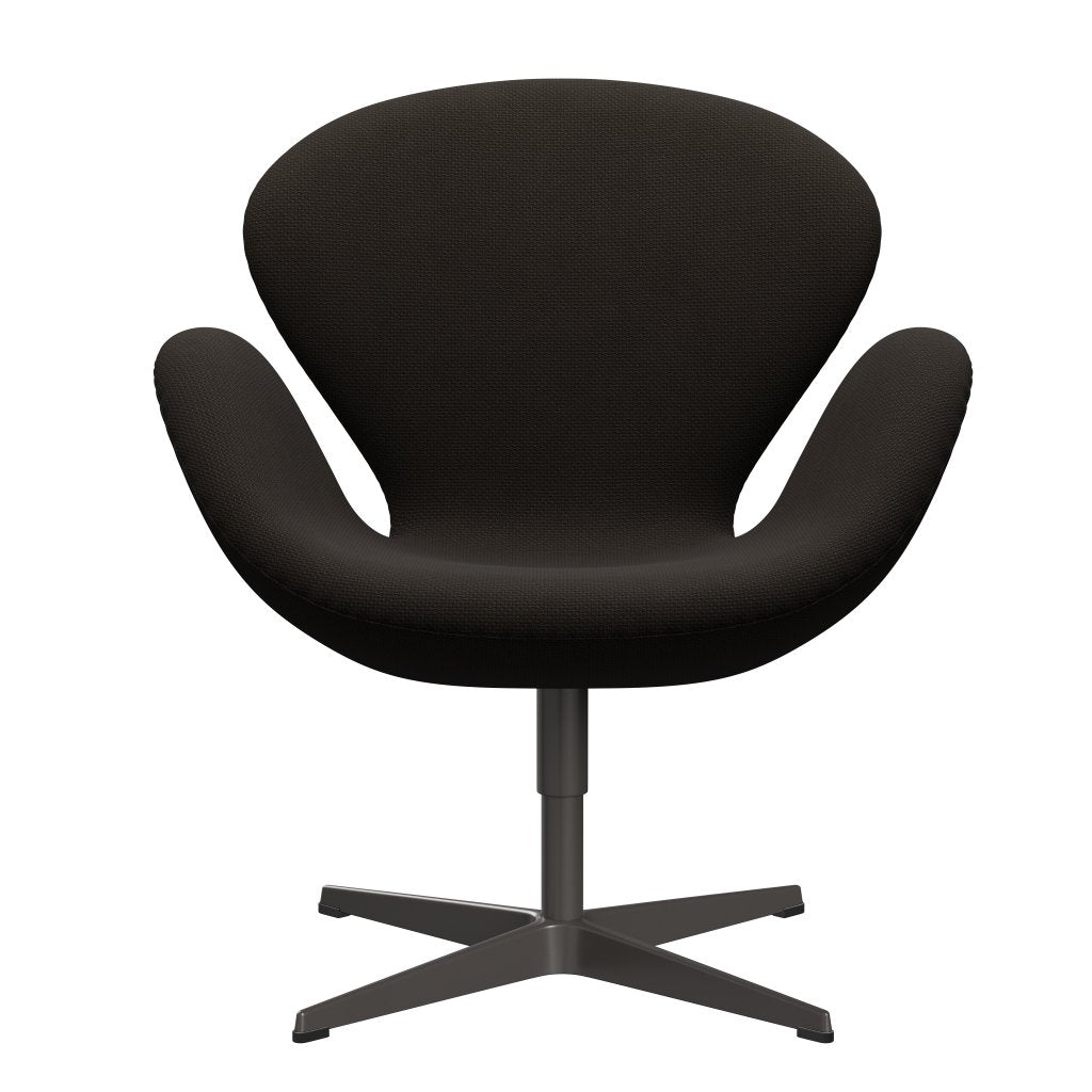 [product_category]-Fritz Hansen Swan Lounge Chair, Warm Graphite/Diablo Chocolate Dark-Fritz Hansen-3320-DIA403-WGBASE-FRI-1