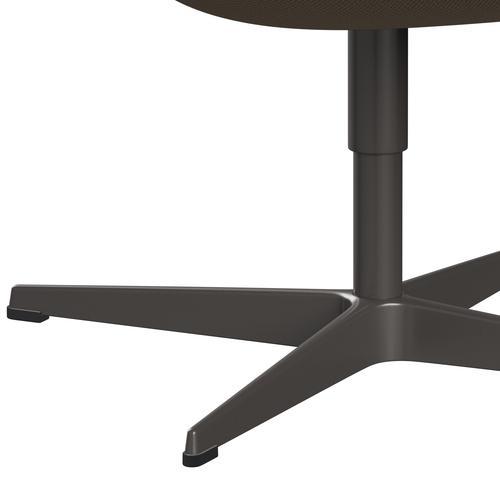 [product_category]-Fritz Hansen Swan Lounge Chair, Warm Graphite/Diablo Hessian-Fritz Hansen-3320-DIA402-WGBASE-FRI-7