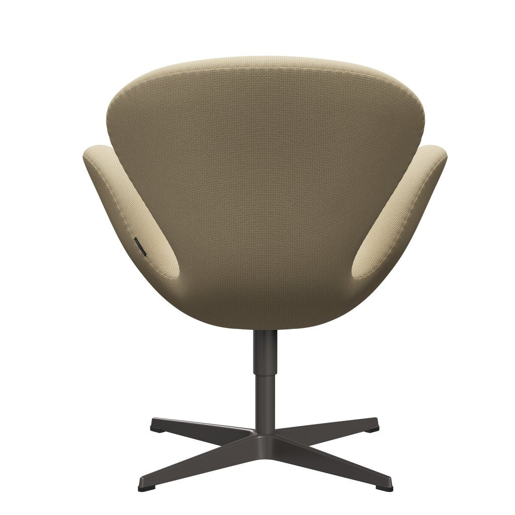 [product_category]-Fritz Hansen Swan Lounge Chair, Warm Graphite/Diablo Ivory-Fritz Hansen-3320-DIA200-WGBASE-FRI-4