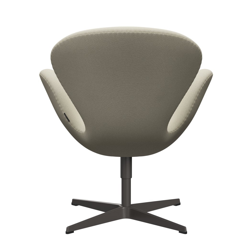 [product_category]-Fritz Hansen Swan Lounge Chair, Warm Graphite/Diablo Oatmeal-Fritz Hansen-3320-DIA201-WGBASE-FRI-4