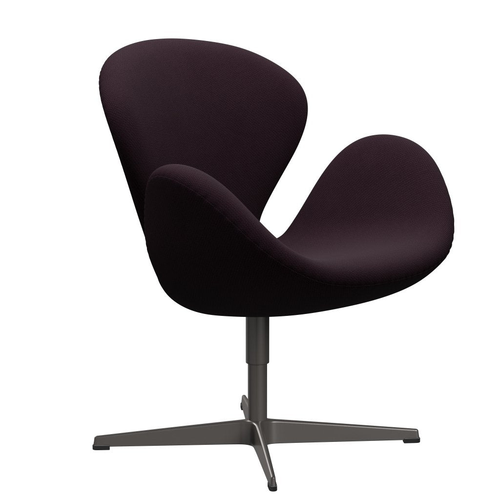 [product_category]-Fritz Hansen Swan Lounge Chair, Warm Graphite/Diablo Plum-Fritz Hansen-3320-DIA301-WGBASE-FRI-2