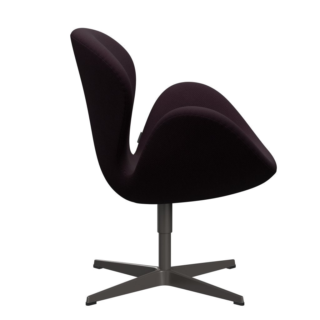 [product_category]-Fritz Hansen Swan Lounge Chair, Warm Graphite/Diablo Plum-Fritz Hansen-3320-DIA301-WGBASE-FRI-3