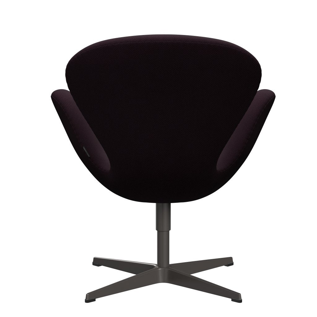 [product_category]-Fritz Hansen Swan Lounge Chair, Warm Graphite/Diablo Plum-Fritz Hansen-3320-DIA301-WGBASE-FRI-4