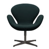 Fritz Hansen Swan™ Lounge Chair, Warm Graphite/Divina Dark Green (886)