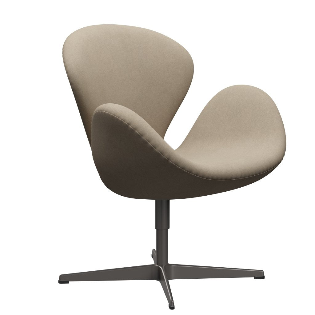 [product_category]-Fritz Hansen Swan Lounge Chair, Warm Graphite/Divina Light Beige-Fritz Hansen-3320-DIV224-WGBASE-FRI-2