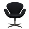 Fritz Hansen Swan™ Lounge Chair, Warm Graphite/Divina Md Black