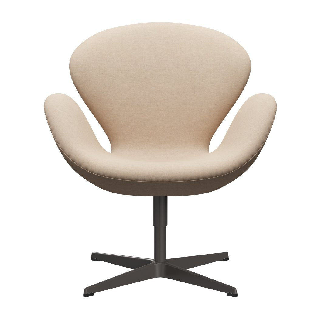 [product_category]-Fritz Hansen Swan Lounge Chair, Warm Graphite/Divina Md Crème-Fritz Hansen-3320-DMD203-WGBASE-FRI-1